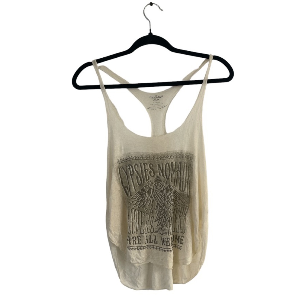 Oversized loose fitting tank - Gypsies Nomads Lovers & Rockers welcome